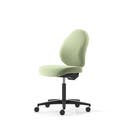 Kontorsstol Malmstolen R3H med hög rygg, Dux-sits, sittdjupjustering, Tyg Capture 6501 Grön