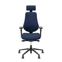 Kontorsarbetsstol Surf Freefloat, hög rygg, armstöd och nackstöd, sitthöjd 45-58 cm